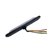 4 LED Blitzleuchten Flat Orange 97mm Länge Seitenansicht